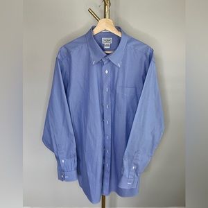 L.L.Bean Men's Wrinkle-Free Pinpoint Oxford Cloth Shirt, Traditional Fit Stripe